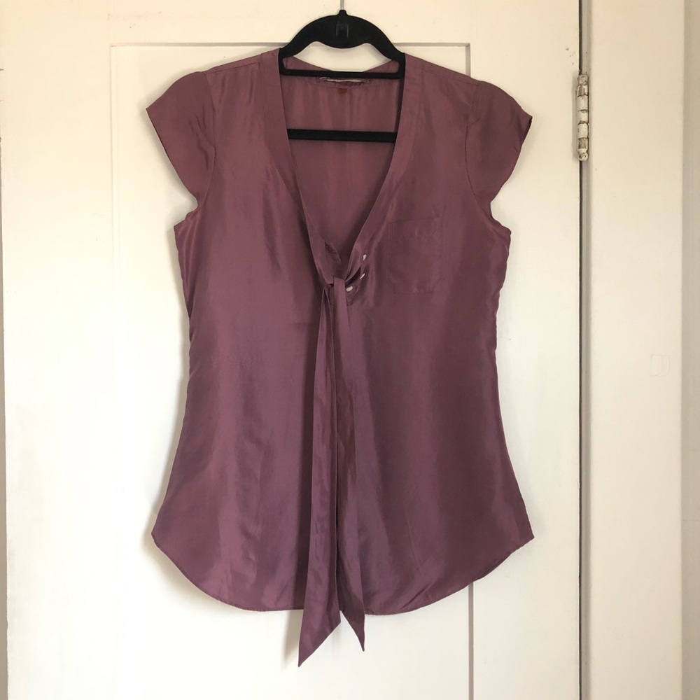 Anthropologie Martin + OSA Purple Blouse